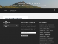 Screenshot des Blogs Wein und weltlicher Genuss