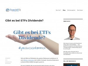 Screenshot des Blogs Finanziell Fit