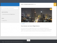 Screenshot des Blogs Informationen aus dem Internet