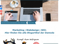 Screenshot des Blogs Damoda