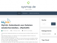Screenshot des Blogs sysmop.de Tipps&Scripts