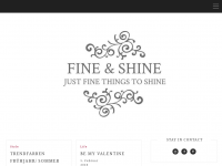 Screenshot des Blogs Fine & Shine