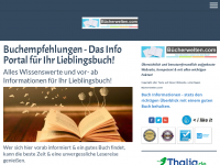 Screenshot des Blogs Bücherwelten
