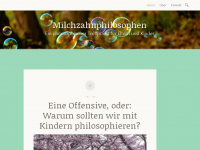 Screenshot des Blogs Milchzahnphilosophen