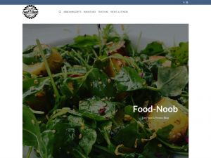 Screenshot des Blogs Food-Noob