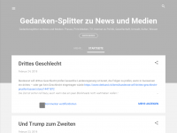 Screenshot des Blogs Gedanken-Splitter zu News und Medien