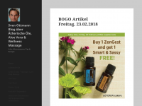 Screenshot des Blogs Sven Ottmann, Blog über Ätherische Öle, Aloe Vera & Wellness Massage