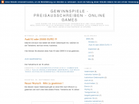 Screenshot des Blogs Gewinnen Sie – Gewinnspiele und Preisausschreiben