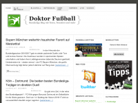 Screenshot des Blogs Doktor Fussball