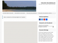 Screenshot des Blogs Thailand Urlaubsziele