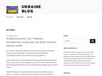 Screenshot des Blogs Ukraine Blog – Über ein Land im Aufbruch