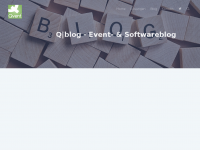 Screenshot des Blogs Q|blog – Event- & Softwareblog
