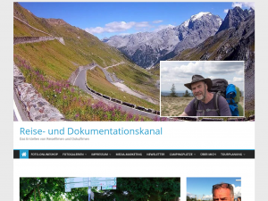 Screenshot des Blogs Reise- und Dokumentationskanal