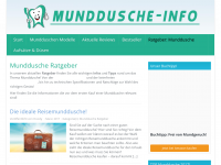 Screenshot des Blogs Munddusche Info