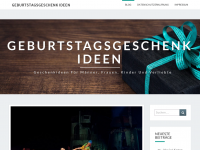 Screenshot des Blogs Geburtstagsgeschenk-Ideen