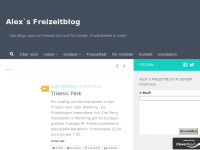 Screenshot des Blogs Alex´s Freizeitblog