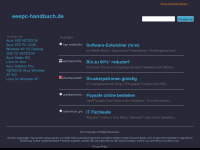 Screenshot des Blogs EeePc-Handbuch