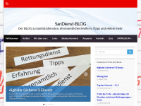 Screenshot des Blogs SanDienst-BLOG.de