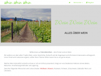 Screenshot des Blogs Wein Wein Wein – alles rund um Wein