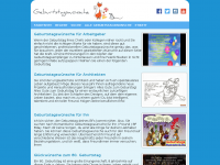 Screenshot des Blogs GeburtstagsWünsche