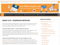 Screenshot des Blogs Microsoft Office kaufen