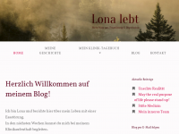 Screenshot des Blogs Lona lebt – Mein Weg aus Essstörung und Depression