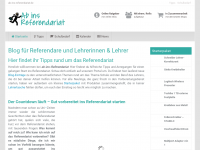 Screenshot des Blogs Ab ins Referendariat