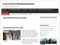Screenshot des Blogs Flug Sitzplatzreservierungen.de