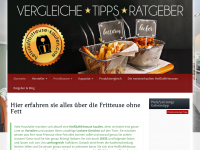 Screenshot des Blogs heissluftfritteuse-kaufen.com