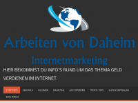 Screenshot des Blogs Arbeiten von Daheim