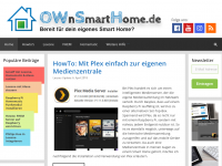 Screenshot des Blogs OwnSmartHome