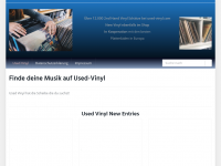 Screenshot des Blogs Plattenladen