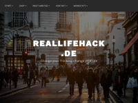 Screenshot des Blogs Das ReallifehackMagazin