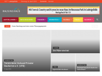 Screenshot des Blogs RAUS INS HAUS