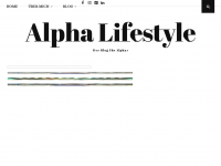 Screenshot des Blogs Alpha Lifestyle