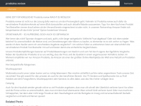 Screenshot des Blogs Produkte.review
