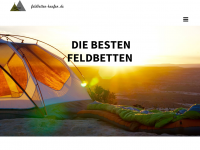 Screenshot des Blogs Feldbetten-kaufen