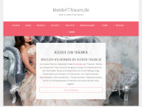 Screenshot des Blogs Kleider-Traum.de – Kleider von denen Frauen träumen