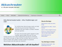 Screenshot des Blogs Akkuschrauber – in 3 Minuten kompakt informiert