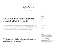 Screenshot des Blogs MindPunk – Freier Geist, Gutes Leben