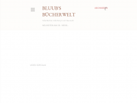 Screenshot des Blogs Bluub’s Buecherwelt