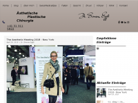 Screenshot des Blogs Schönheitsblog Dr Simone Eggli