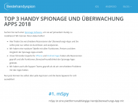 Screenshot des Blogs bestehandyspion