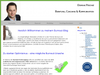 Screenshot des Blogs Burnout-Blog