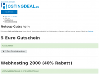 Screenshot des Blogs Hostingdeal.de