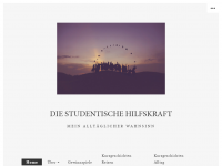 Screenshot des Blogs Die Studentische Hilfskraft
