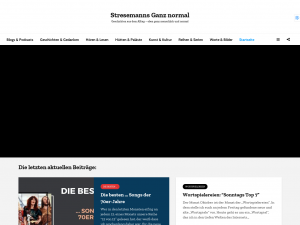 Screenshot des Blogs ganz normal