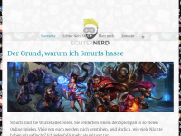 Screenshot des Blogs Echter Nerd