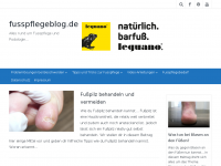 Screenshot des Blogs fusspflegeblog