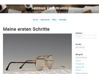Screenshot des Blogs Sensus Communis